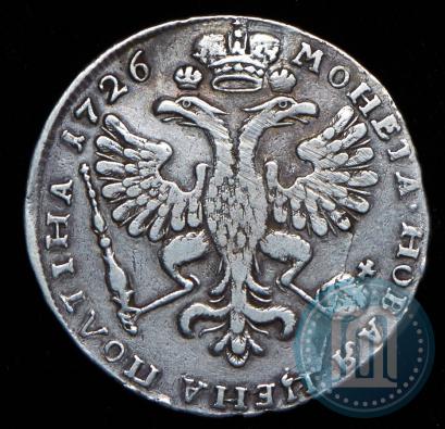 Picture Poltina 1726 year  "Moscow type, portrait turned to the left"