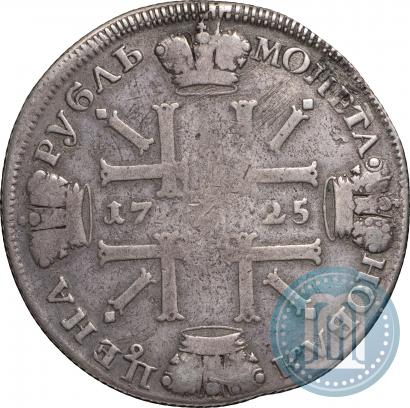 Picture 1 rouble 1725 year СПБ "Sun rouble, portrait in armour"
