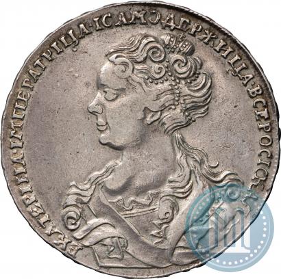 Picture 1 rouble 1726 year  "Moscow type, portrait turned to the left"