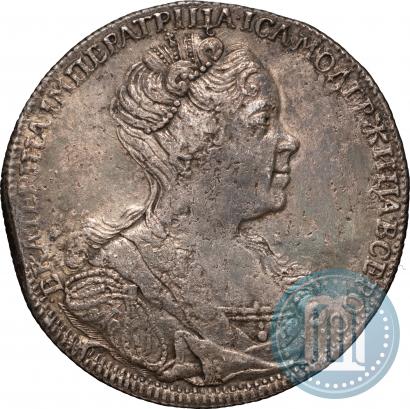 Picture 1 rouble 1726 year СПБ "Petersburg type, portrait turned to the right"