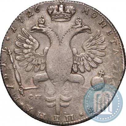 Picture 1 rouble 1726 year СПБ "Petersburg type, portrait turned to the right"