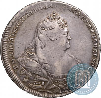 Picture 1 rouble 1738 year  "Moscow type"