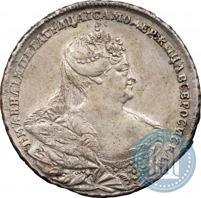 Фото 1 рубль 1738 года  "Московский тип"