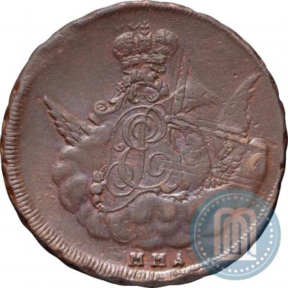 Фото 1 копейка 1756 года ММД 