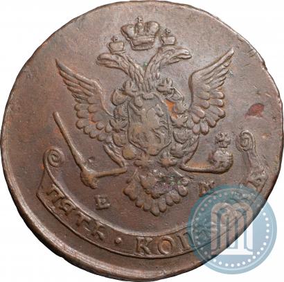 Picture 5 kopecks 1778 year ЕМ 