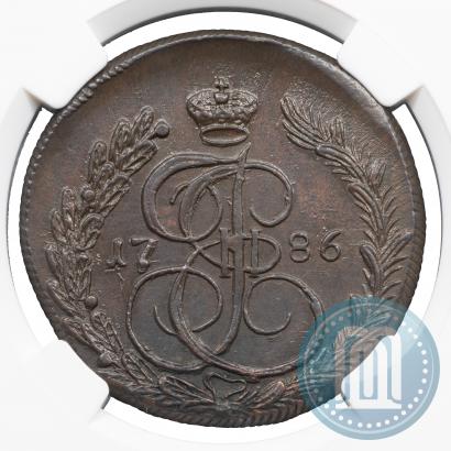 Фото 5 копеек 1786 года КМ 