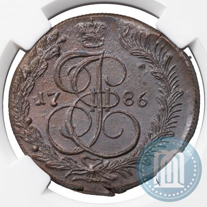 Фото 5 копеек 1786 года КМ 