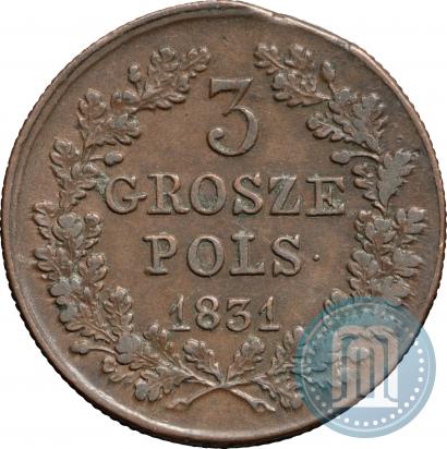 Picture 3 grosze 1831 year KG "Polish uprising"