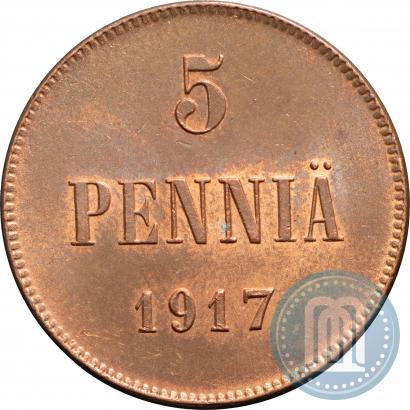 Picture 5 pennia 1917 year  