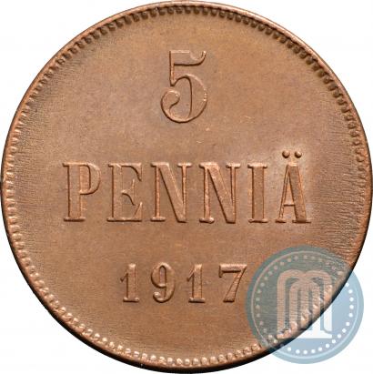 Picture 5 pennia 1917 year  