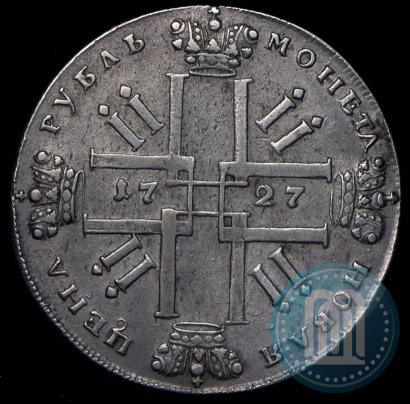 Фото 1 рубль 1727 года СПБ "Петербургский тип"