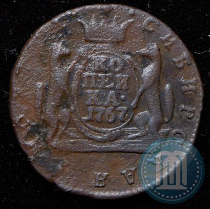 Фото 1 копейка 1767 года  