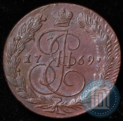 Picture 5 kopecks 1769 year ЕМ 