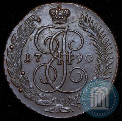 Picture 5 kopecks 1790 year АМ 