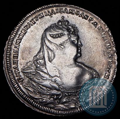 Picture 1 rouble 1737 year  "Moscow type"