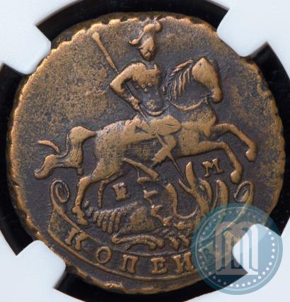 Picture 1 kopeck 1796 year ЕМ 