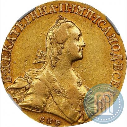Picture 10 roubles 1766 year СПБ 