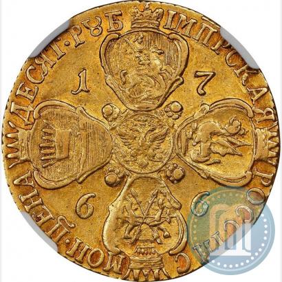 Picture 10 roubles 1766 year СПБ 