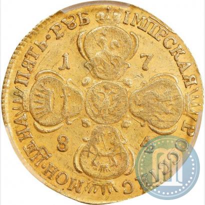 Picture 5 roubles 1784 year СПБ 