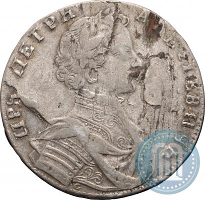 Фото Полуполтинник 1713 года G "Портрет работы С. Гуэна"