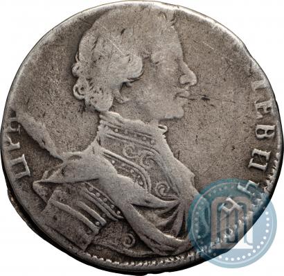 Фото Полуполтинник 1713 года G "Портрет работы С. Гуэна"