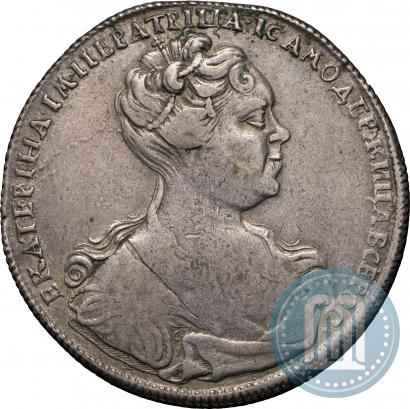 Picture 1 rouble 1726 year СПБ "Petersburg type, portrait turned to the right"