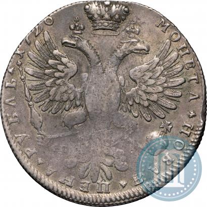 Picture 1 rouble 1726 year СПБ "Petersburg type, portrait turned to the right"