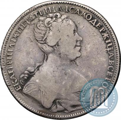 Picture 1 rouble 1726 year СПБ "Petersburg type, portrait turned to the right"