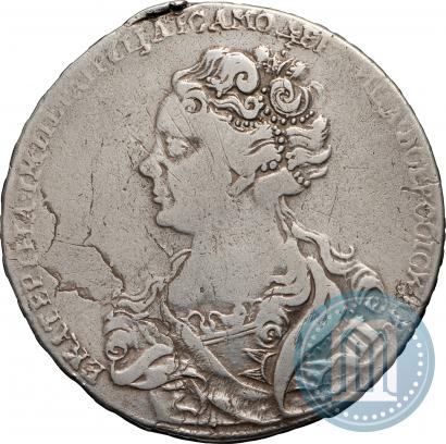Picture 1 rouble 1726 year  "Moscow type, portrait turned to the left"