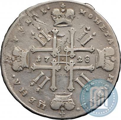 Фото 1 рубль 1728 года  "Тип 1727"