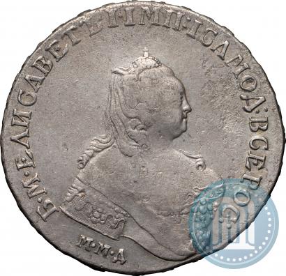 Фото 1 рубль 1755 года ММД-МБ 