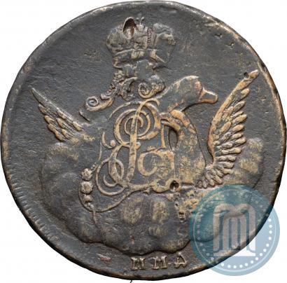 Фото 1 копейка 1755 года ММД 