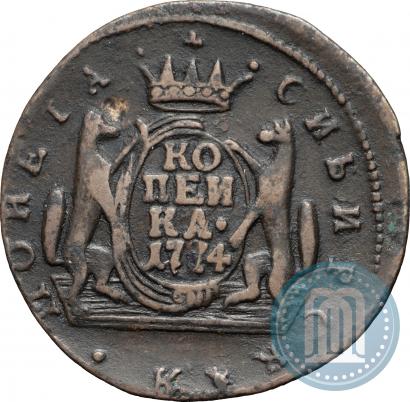 Фото 1 копейка 1774 года КМ 