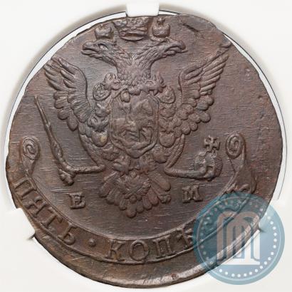 Picture 5 kopecks 1776 year ЕМ 