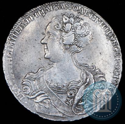 Picture 1 rouble 1725 year СПБ "Petersburg type, portrait turned to the left"
