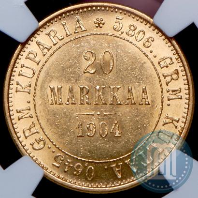 Picture 20 markkaa 1904 year L 