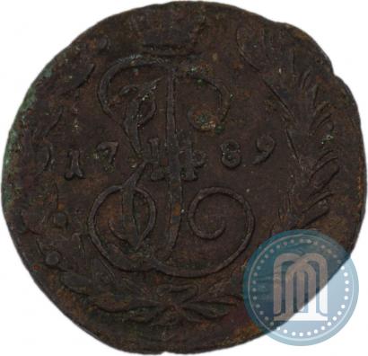 Picture 1 kopeck 1789 year ЕМ 