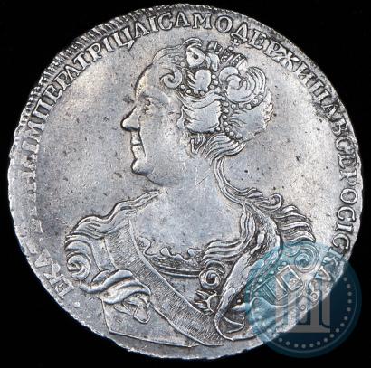 Picture 1 rouble 1725 year СПБ "Petersburg type, portrait turned to the left"