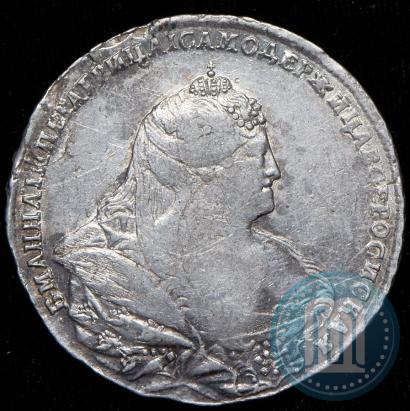 Picture 1 rouble 1738 year  "Moscow type"