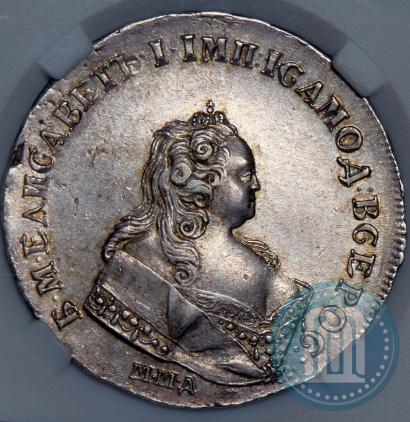 Picture 1 rouble 1743 year ММД 