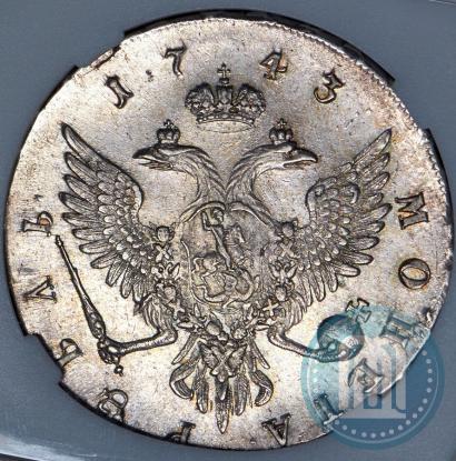 Picture 1 rouble 1743 year ММД 