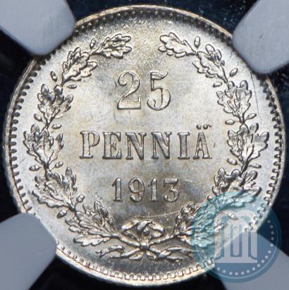 Picture 25 pennia 1913 year S 