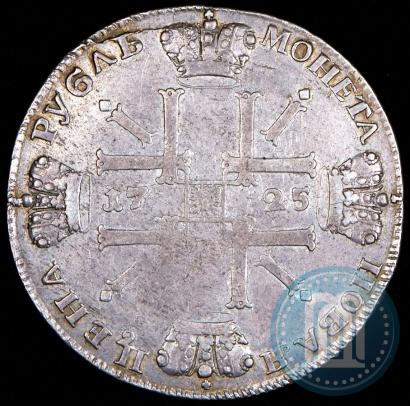 Picture 1 rouble 1724 year СПБ "Sun rouble, portrait in armour"