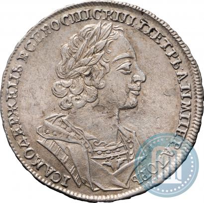 Фото 1 рубль 1724 года  "Портрет в античных доспехах"