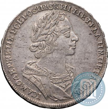 Фото 1 рубль 1724 года OK "Портрет в античных доспехах"