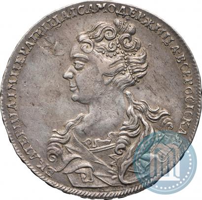Picture 1 rouble 1726 year  "Moscow type, portrait turned to the left"