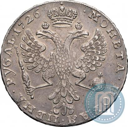 Picture 1 rouble 1726 year  "Moscow type, portrait turned to the left"