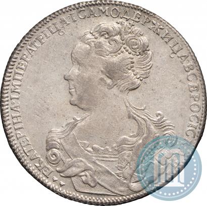 Picture 1 rouble 1726 year СПБ "Petersburg type, portrait turned to the left"