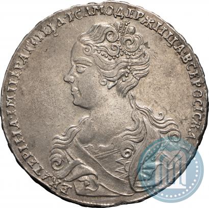 Picture 1 rouble 1726 year  "Moscow type, portrait turned to the left"