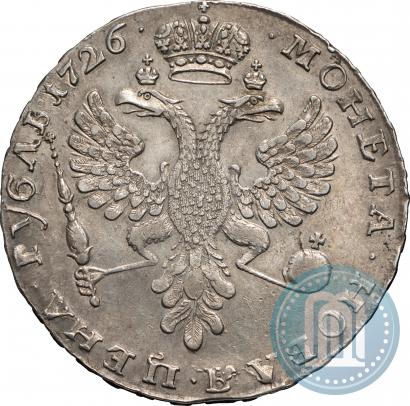 Picture 1 rouble 1726 year  "Moscow type, portrait turned to the left"